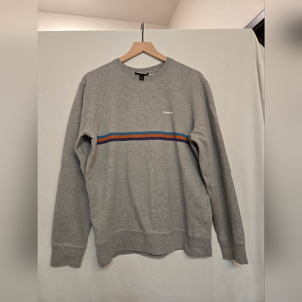 Mens Patagonia Fitz Roy Bar Stripe Crew Midweight Sweatshirt Pullover Size M